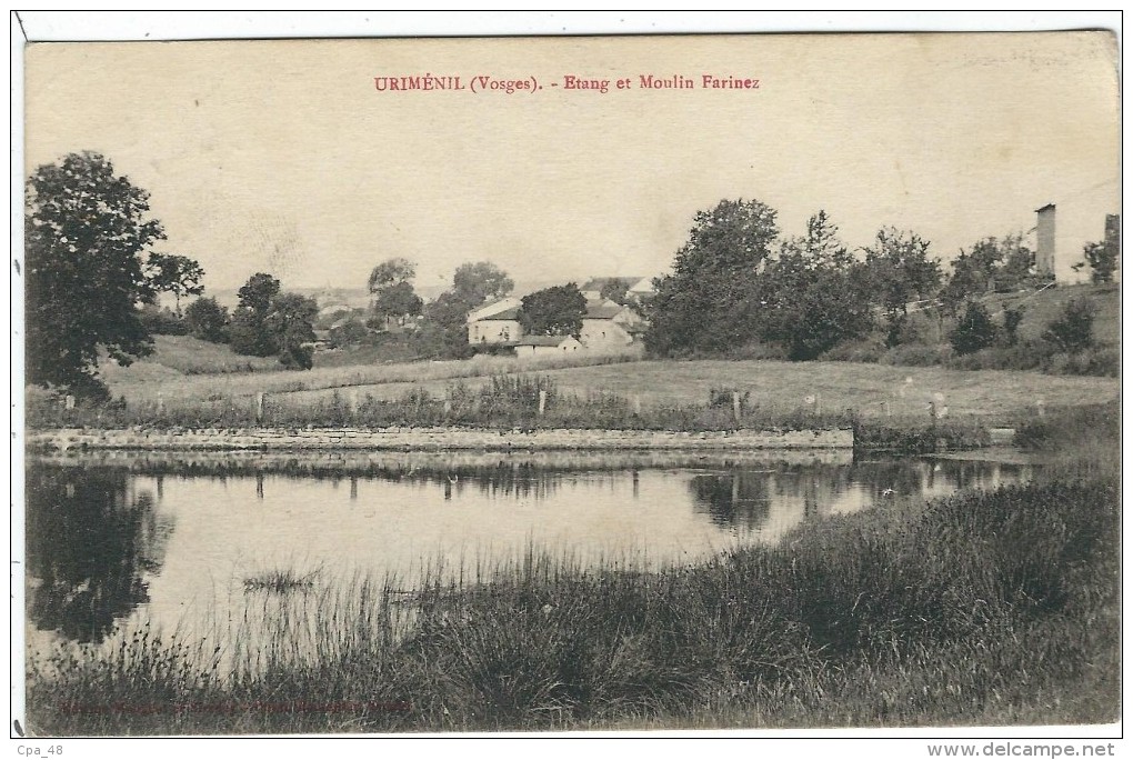 Vosges : Uriménil, Etang Et Moulin Farinez - Urimenil