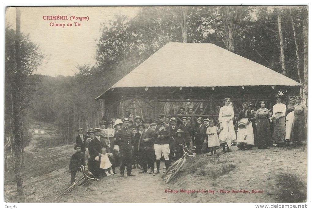 Vosges : Uriménil, Champ De Tir, Belle Carte Animée - Urimenil