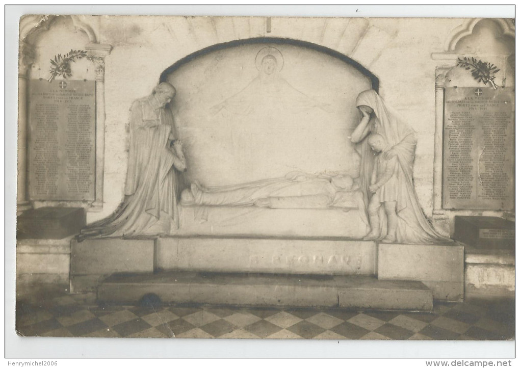 Amiens Monument Aux Morts De La Paroisse Notre Dame Carte Photo De Régnaut -80 Somme - Amiens