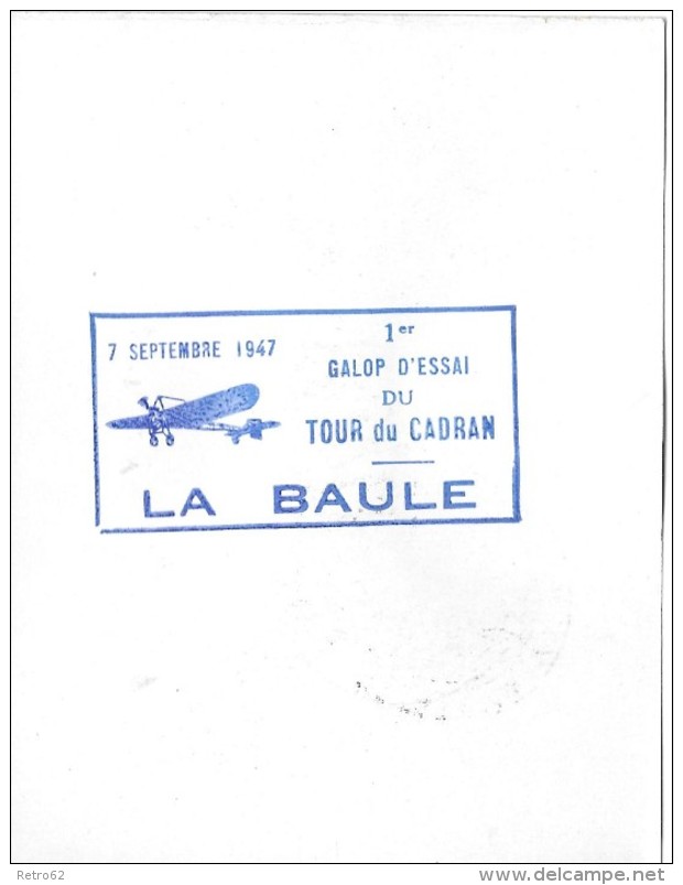 TOUR DU CADRAN LA BAULE &#8594; Galop D'Essai Du Tour Du Cadran 07.Septembre 1936 - Briefe U. Dokumente