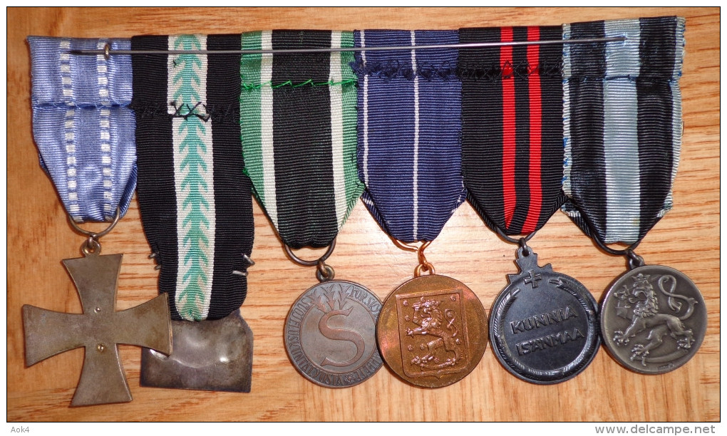 FINLAND FINNLAND SUOMI Ordensspange Spange Medal Bar Suojeluskunta Home Front Vapaussota 1918 1939 1940 1941 1945 - Altri & Non Classificati
