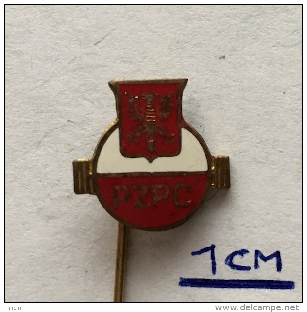 Badge (Pin) ZN003609 - Weighlifting Poland Federation (PZPC) - Gewichtheffen