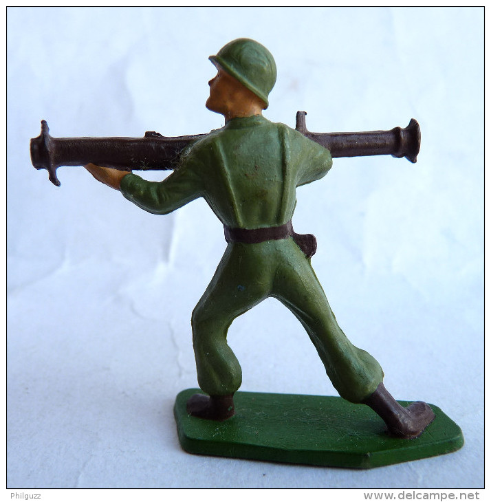 SOLDAT FIGURINE FIG FIG STARLUX 1954 FANTASSIN 11 BAZOOKA (1) Terrasse Verte - Starlux