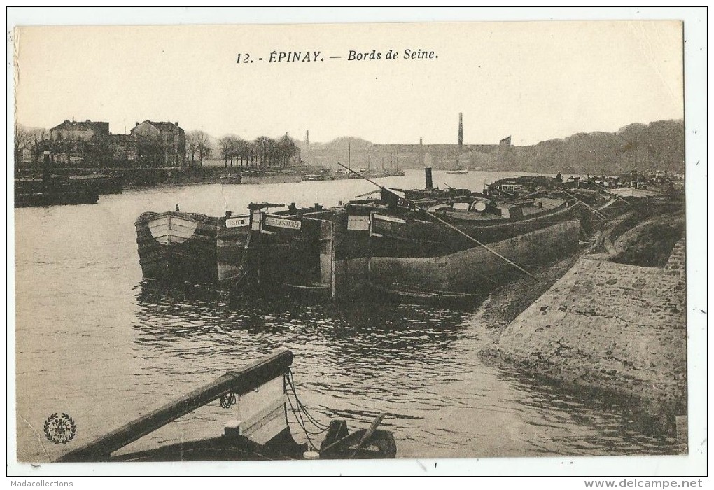 Péniche à Epinay Sur Seine  (93. Seine St Denis)  Bords De Seine - Péniches