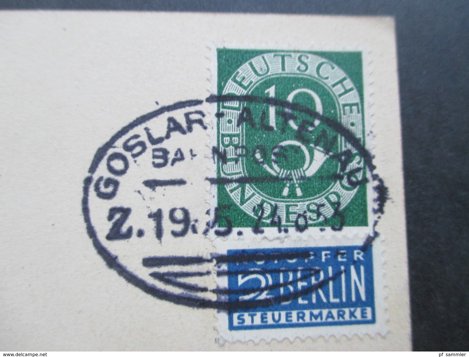 AK 1953 Heim Sonnenschein - Kurort Wolfshagen Harz. Bahnpost Goslar - Altenau Zug 1905 - Goslar