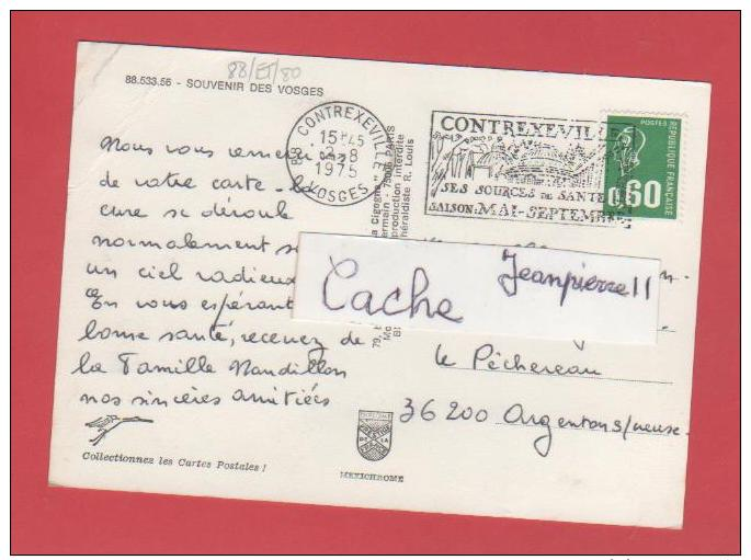 ET/80 SOUVENIR LES VOSGES  MULTIVUES 5 VUES Vache Alsacienne Faon / RECTO VERSO - Autres & Non Classés