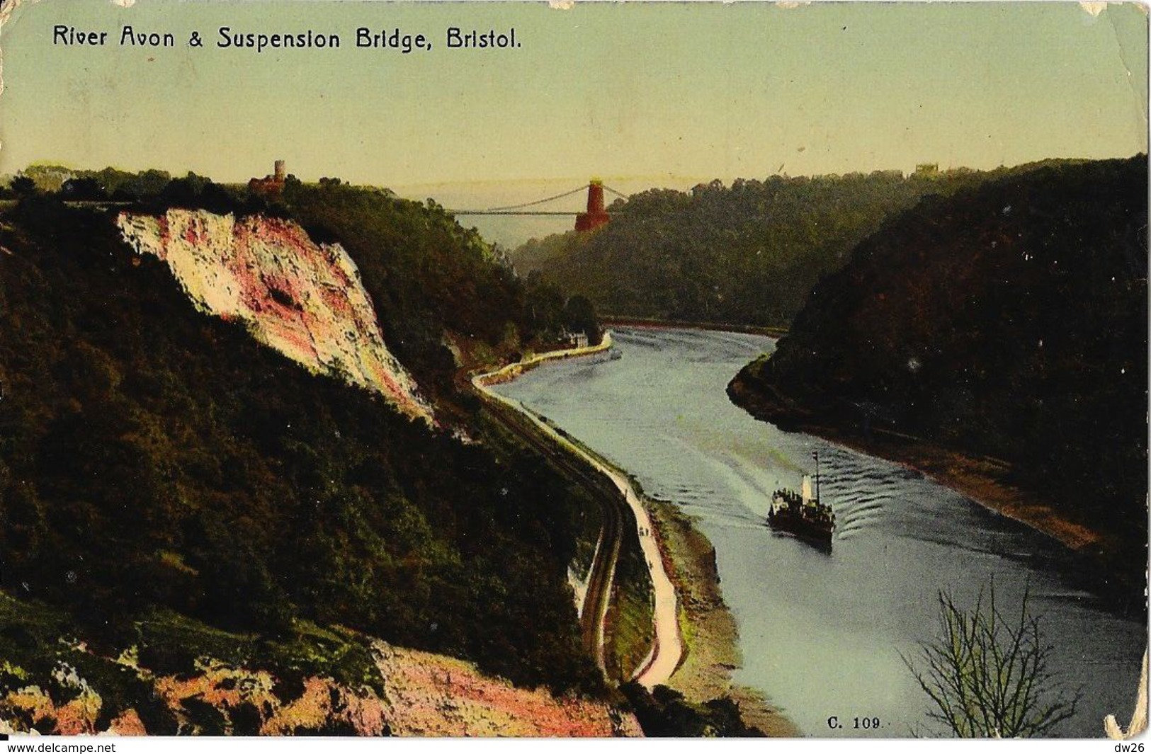 Bristol - River Avon & Suspension Bridge - Grosvenor Series W.H.S. & S.B. - Bristol