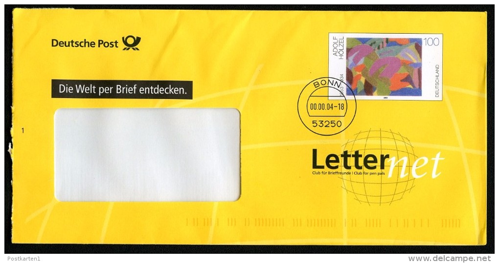 BUND EA B21 Umschlag Werbung LETTERNET 2004 - Covers - Used