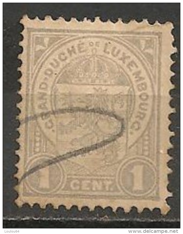 Timbres - Luxembourg - 1906-1908 - 1 Cent - - 1907-24 Ecusson