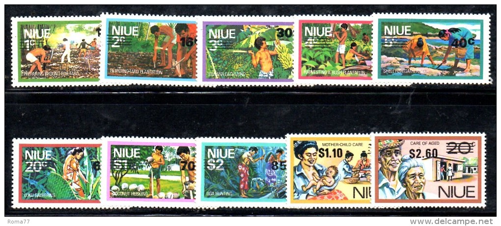 W785 - NIUE 1977  ,  Yvert  Serietta N. 185/194 ***  MNH - Niue