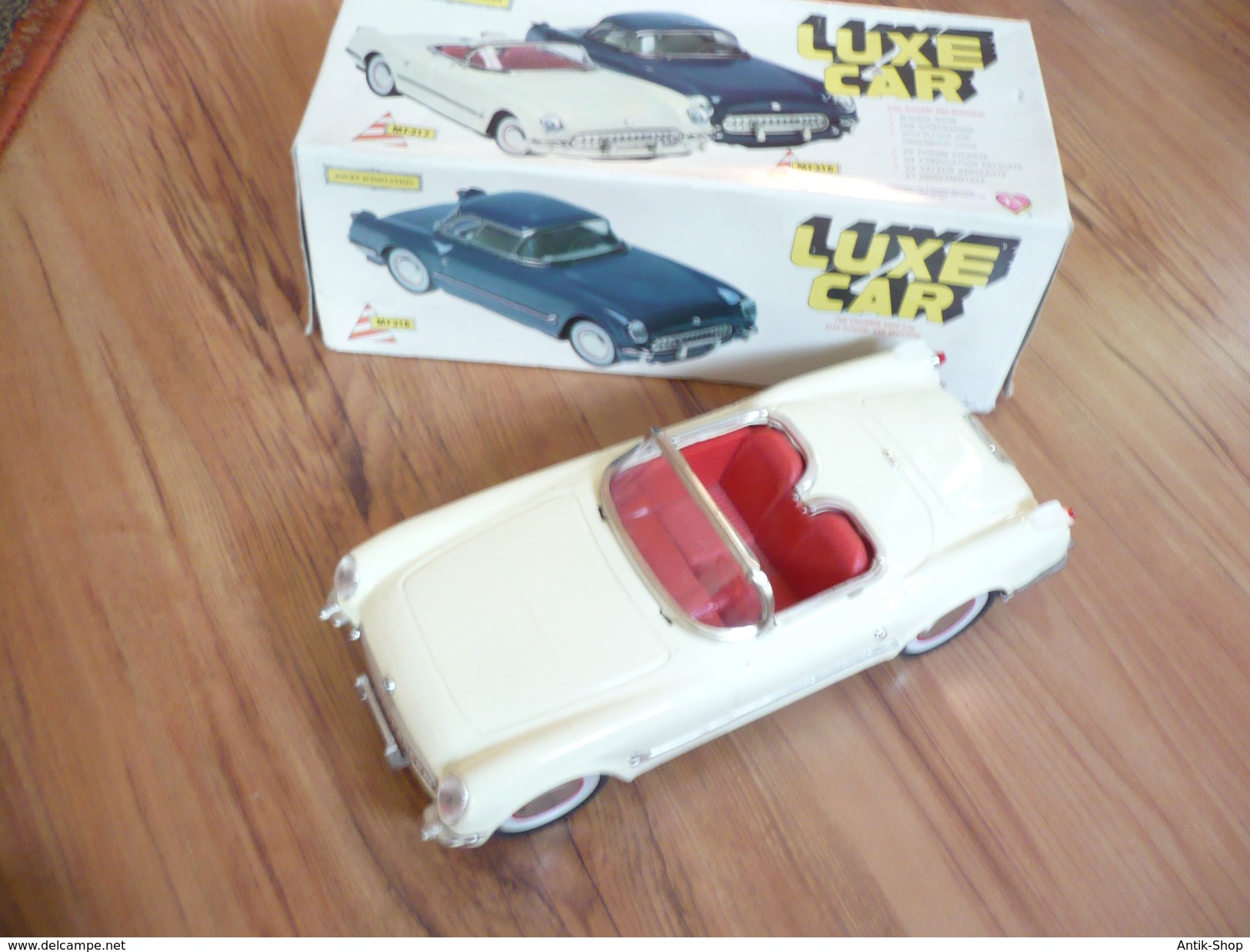 Blechauto Cabrio "Lux Car" Im Org. Karton (352) Preis Reduziert - Antikspielzeug