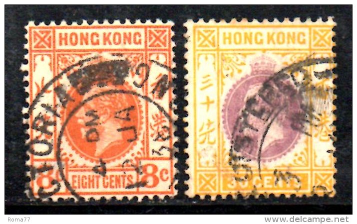 T1324 - HONG KONG , Due Valori Usati Multi Script - Used Stamps