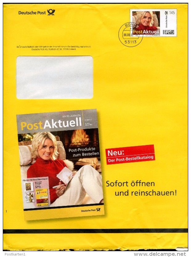 BUND EAI B15/02 Umschlag Werbung POST AKTUELL 2008 Kat. 4,00 € - Covers - Used
