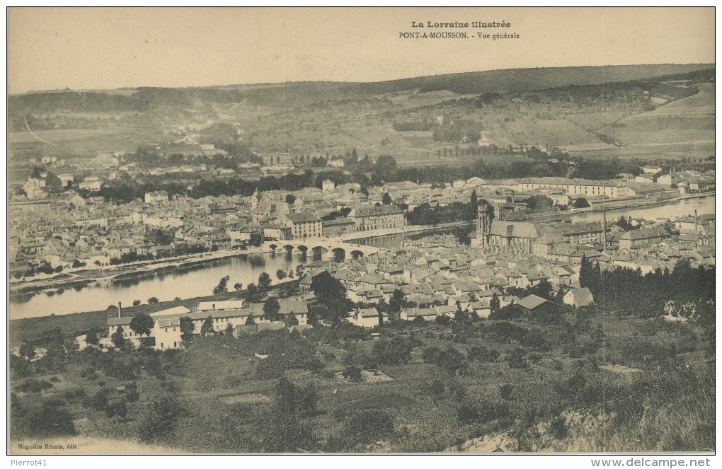 PONT A MOUSSON - Vue Générale - Carte Panoramique 3 Volets - Pont A Mousson