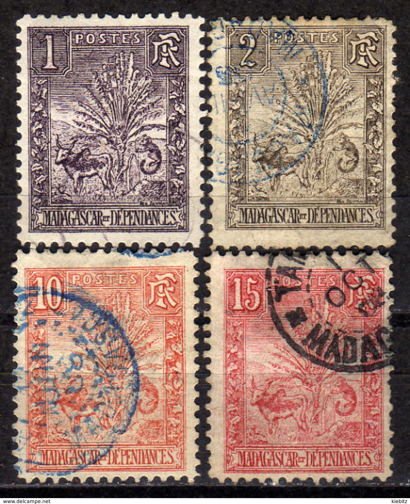 MADAGASKAR 1903 - Lot 4 Verschiedene  Used - Usados