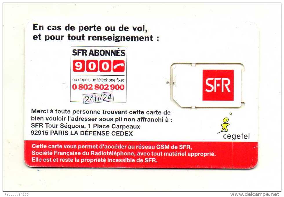 CARTE GSM/ SIM  SFR - Mobicartes (GSM/SIM)