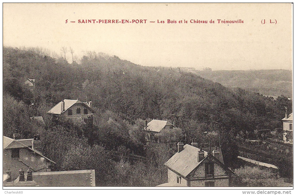 CPA - 76 Saint Pierre En Port - Les Bois Et Le Château De Trémouville - N° 5 - Fécamp