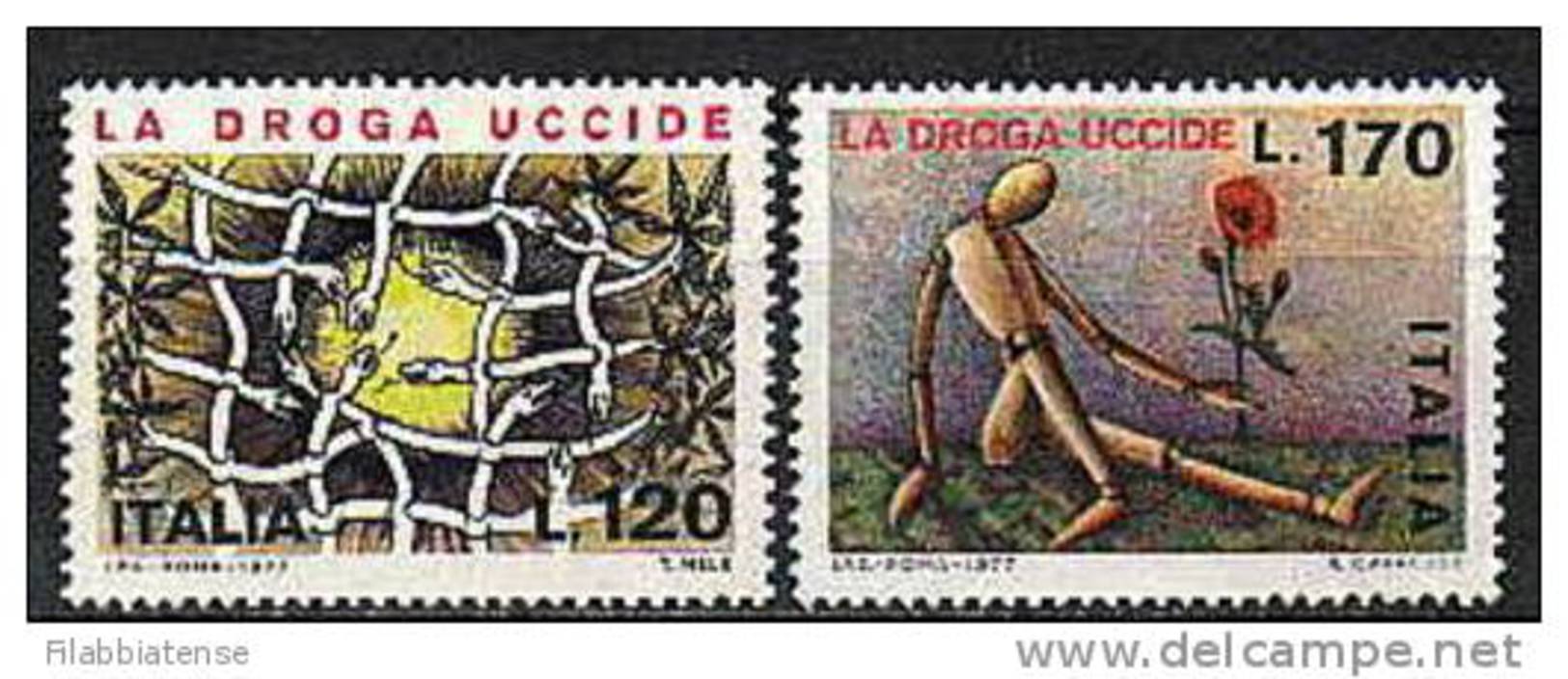 1977 - Italia 1363/64 Contro La Droga ---- - Droga