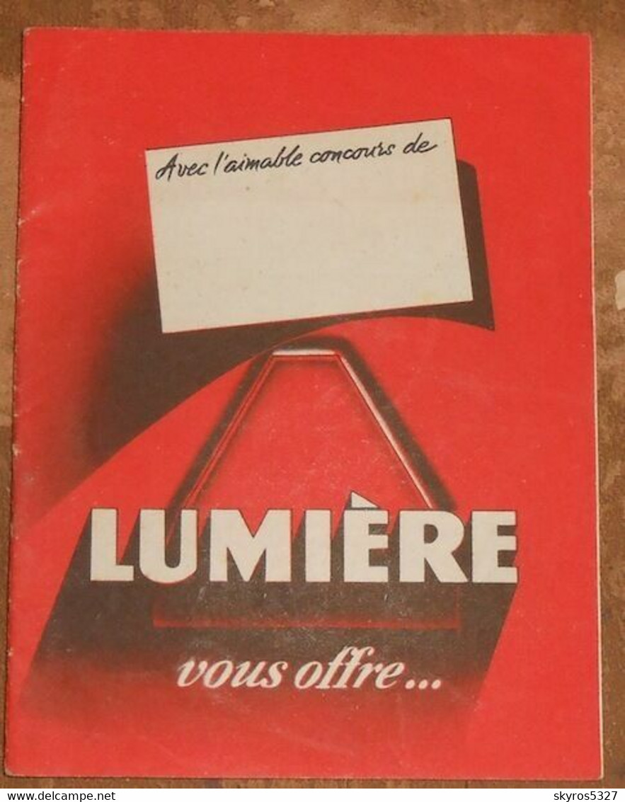 Lumière Vous Offre… Plaquette De Présentation De La Société Lumière - Publicités