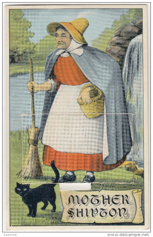 Knaresborough - 'Mother Shipton'  - View Novelty Postcard - (England) - LEPORELLO POSTCARD ; 12 Photo's - Harrogate