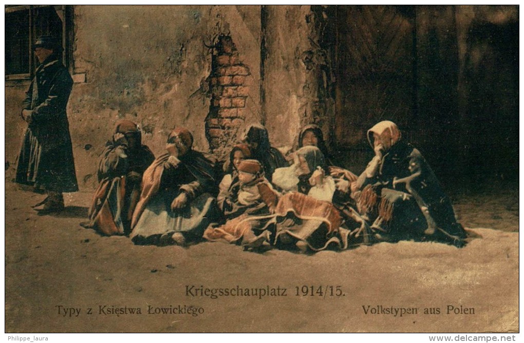 UNIQUE      KRIEGSSCHAUPLATZ VOLKSTYPEN AUS POLEN 1914 1915 - Poland