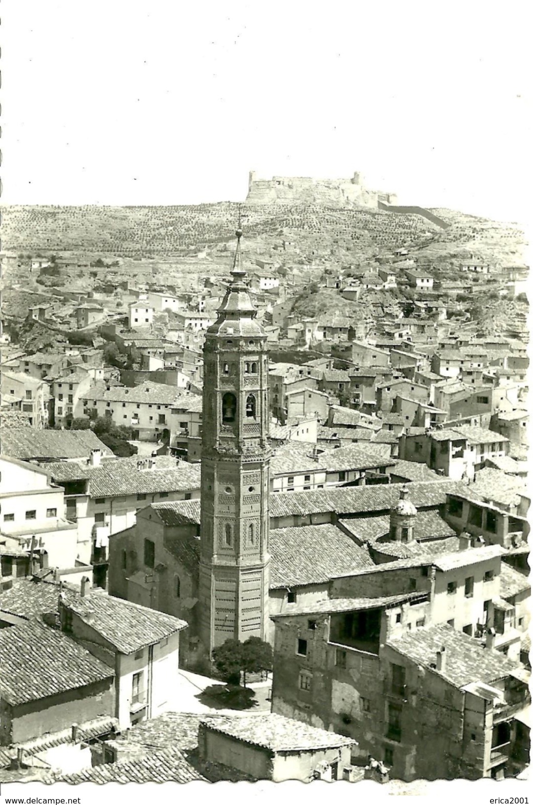 Autres. Calatayud. Torre De San Andrès , Al Fondo El Castillo. - Autres & Non Classés