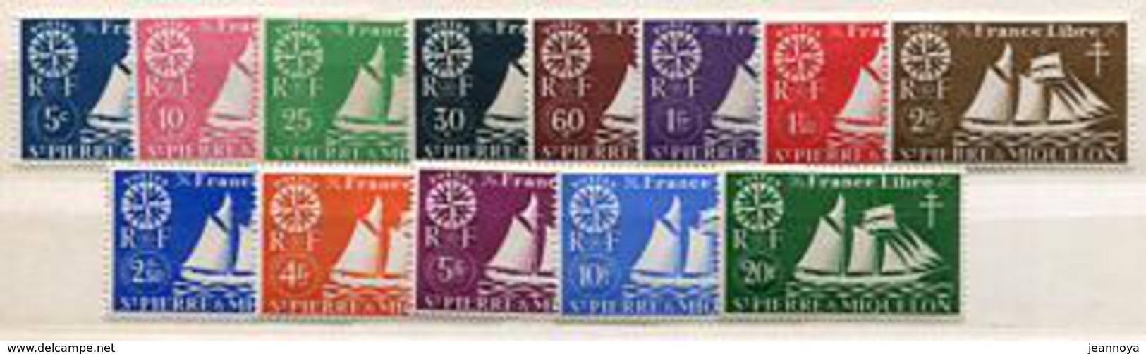 ST. PIERRE & MIQUELON - N° 296 À 309 - TOUS * * - SUP - Unused Stamps