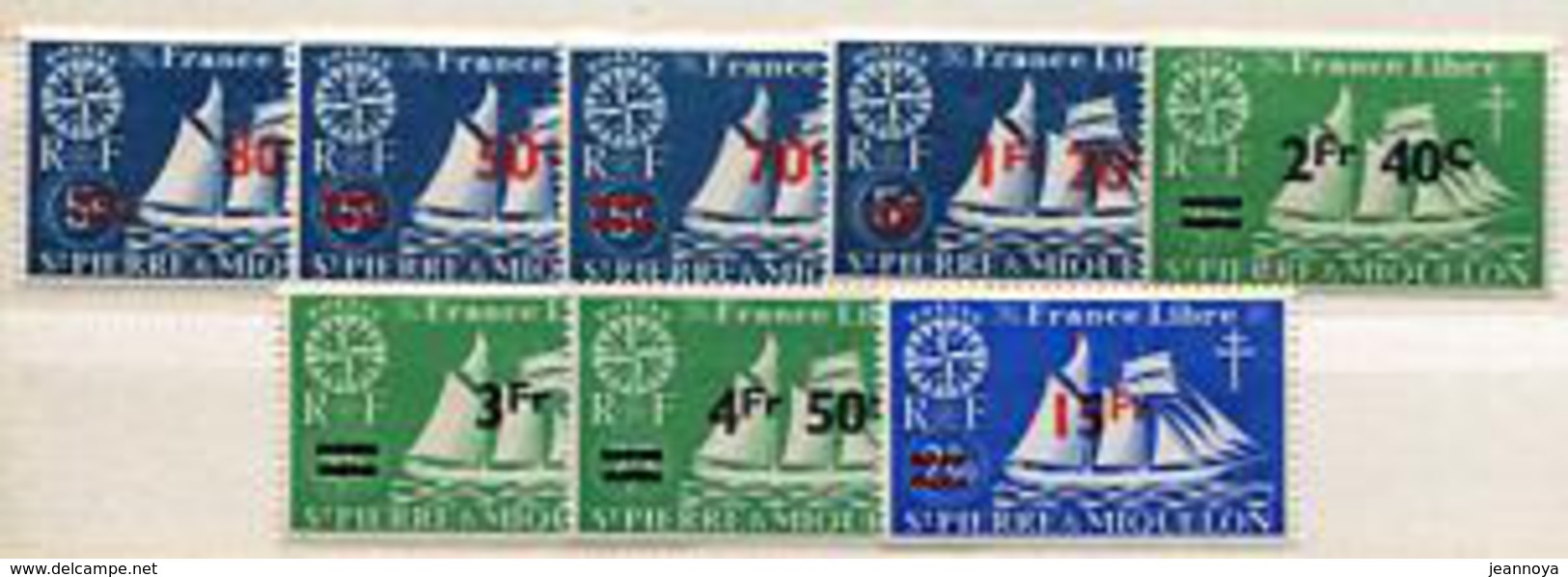 ST. PIERRE & MIQUELON - N° 315 À 322 - TOUS * * - SUP - Unused Stamps