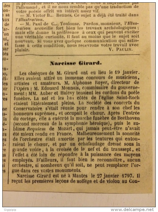 DOCUMENT 1860 GRAVURE NARCISSE GIRARD ET VIADUC CHEMIN DE FER DE DESENZANO - Collections