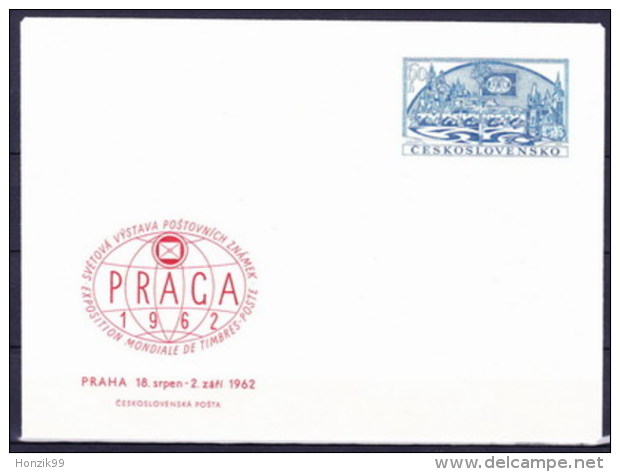 Tchécoslovaquie 1962, Envelope (COB 15) - Buste