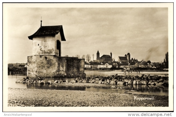 Cp Rapperswil Jona Kt. St. Gallen Schweiz, Wasserpartie, Gebäude - Rapperswil-Jona