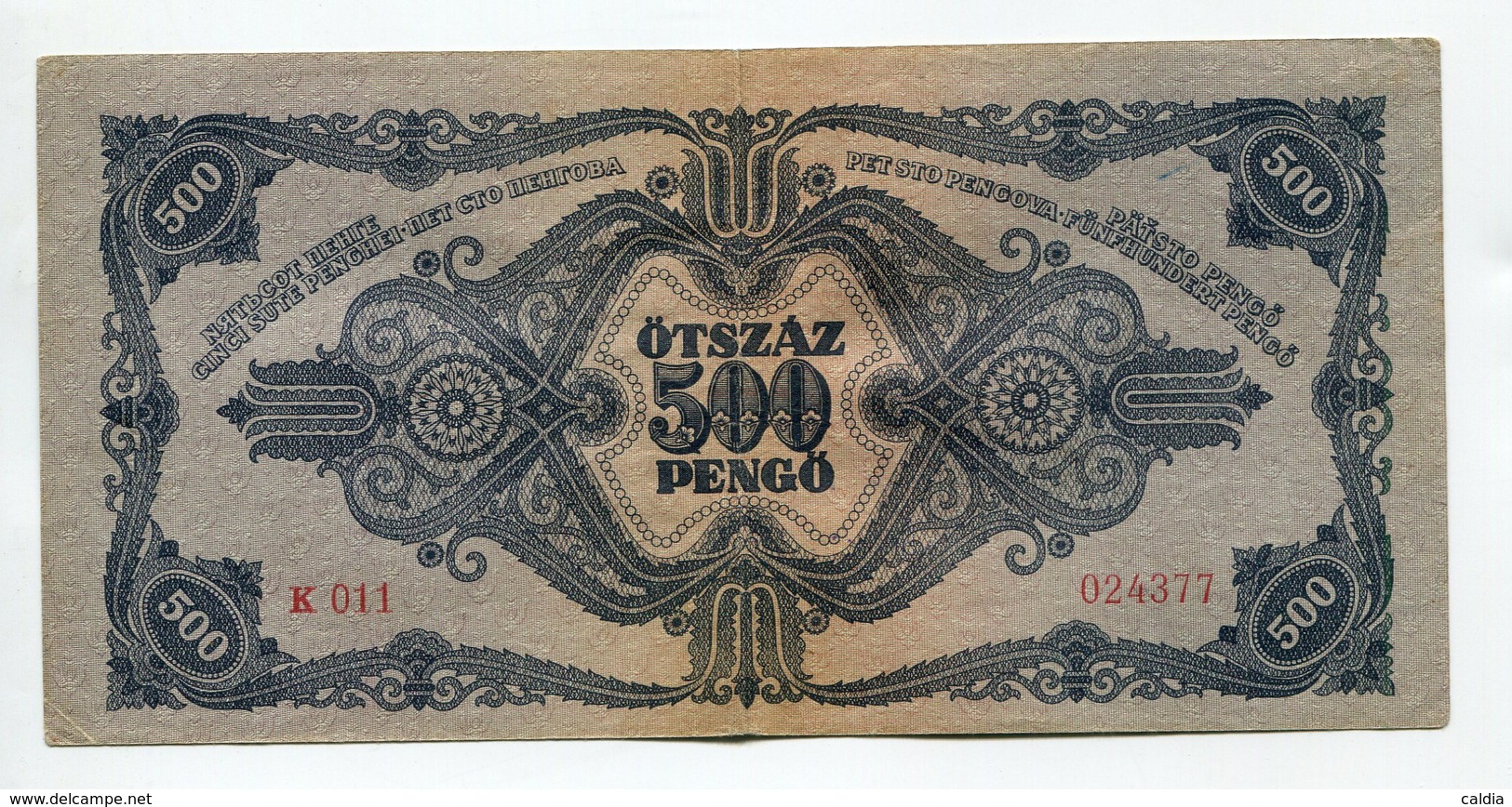 Hongrie Hungary Ungarn 500 Pengo 1945 Ovp STAMP " 50000 PENGO " - Hongrie