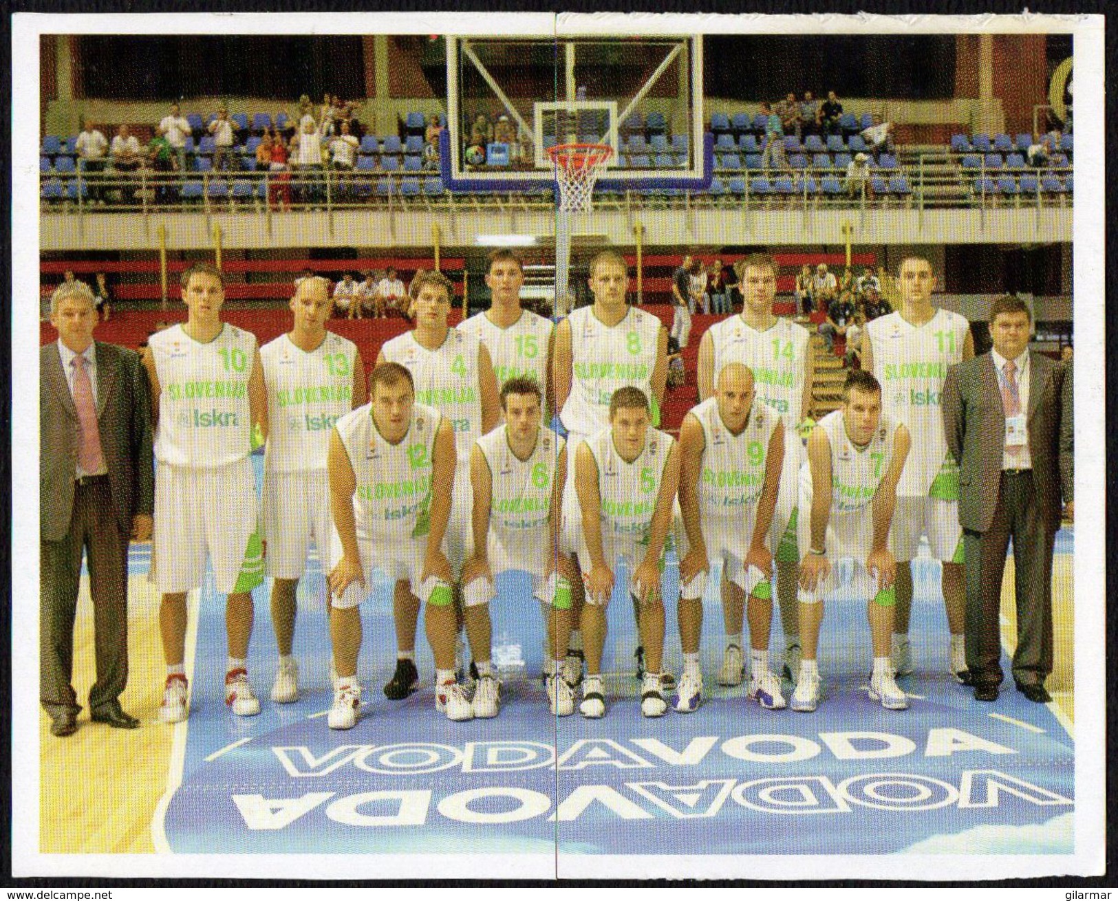 SLOVENIA 2013 - EUROBASKET 2013 - STICKERS SLOVENIA TEAM AT EUROBASKET 2005 - Altri & Non Classificati