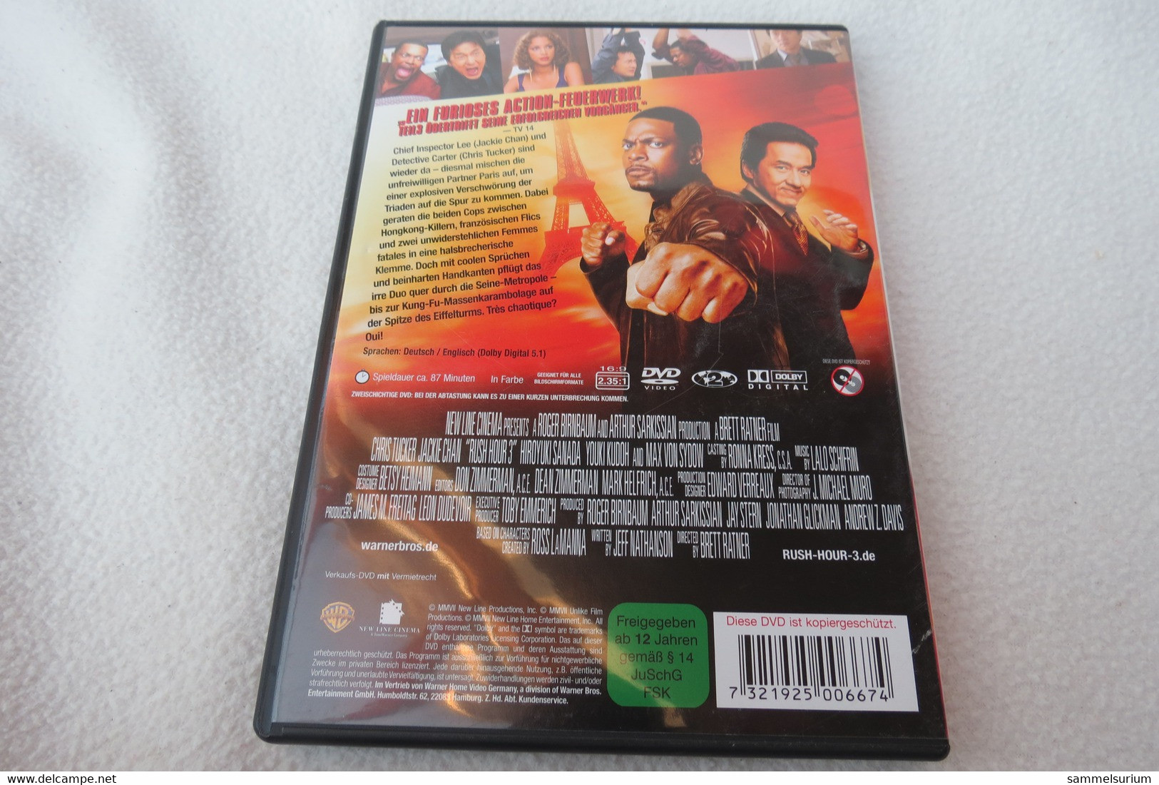 DVD "Rush Hour 3" Actionfilm Mit Chris Tucker, Jackie Chan - Musik-DVD's