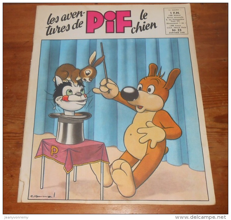 Les Aventures De Pif Le Chien. N°23. Janvier 1960. - Pif - Autres