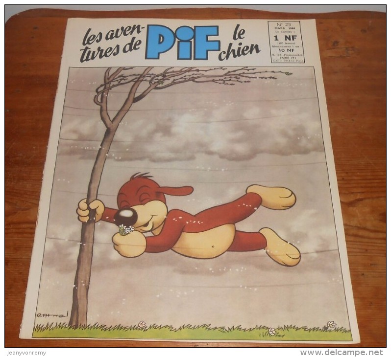 Les Aventures De Pif Le Chien. N°25. Mars 1960. - Pif - Autres