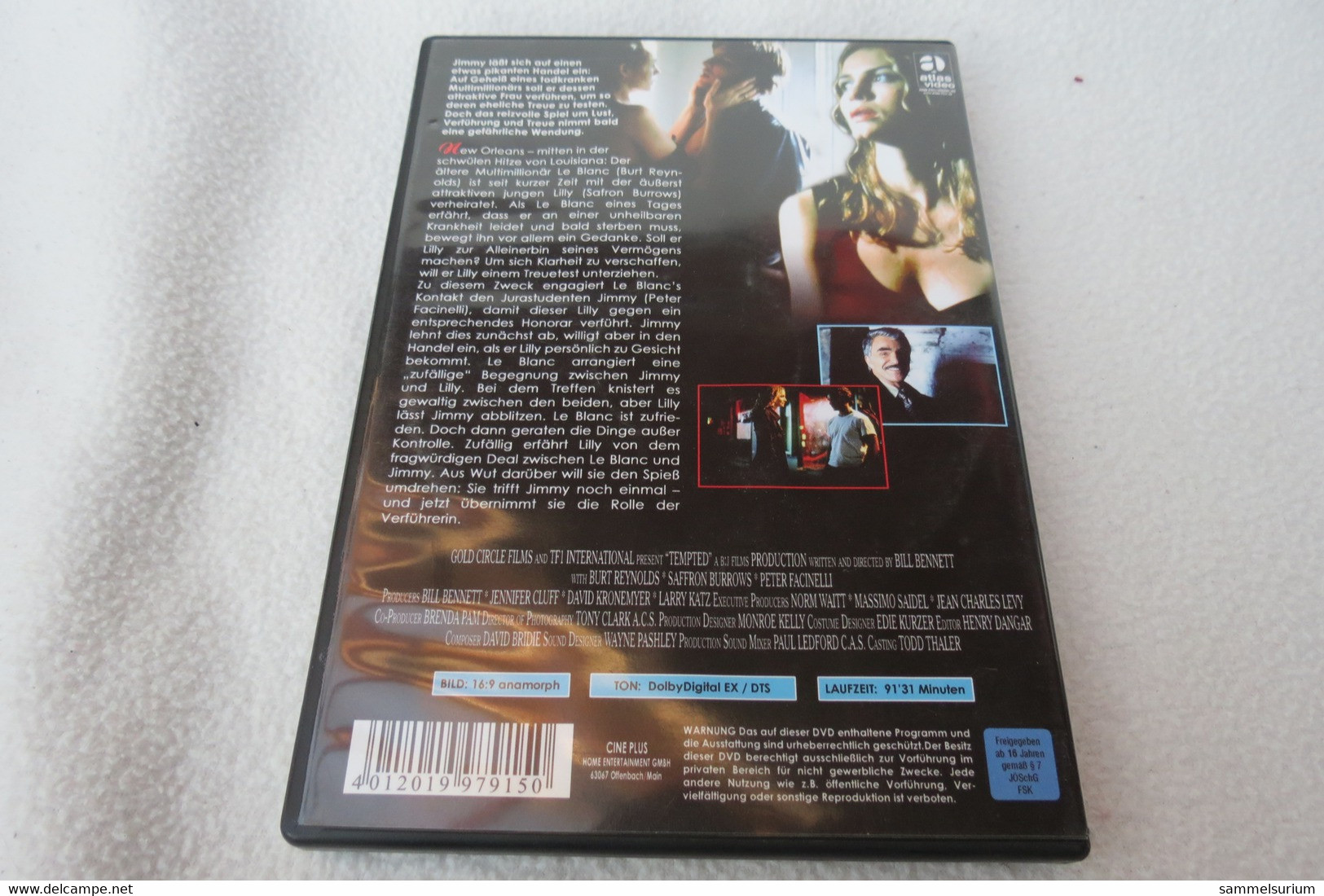 DVD "Tempted" Peter Facinelli, Saffron Burrows, Burt Reynolds - Music On DVD