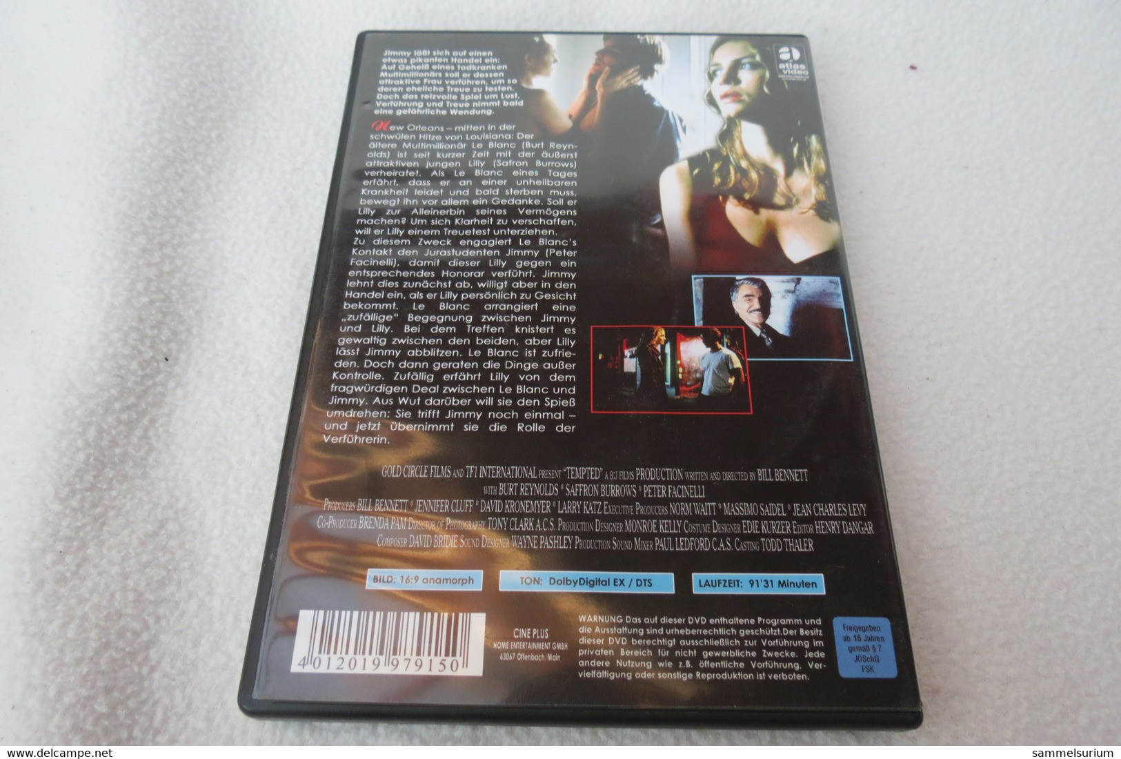 DVD "Tempted" Peter Facinelli, Saffron Burrows, Burt Reynolds - DVD Musicales