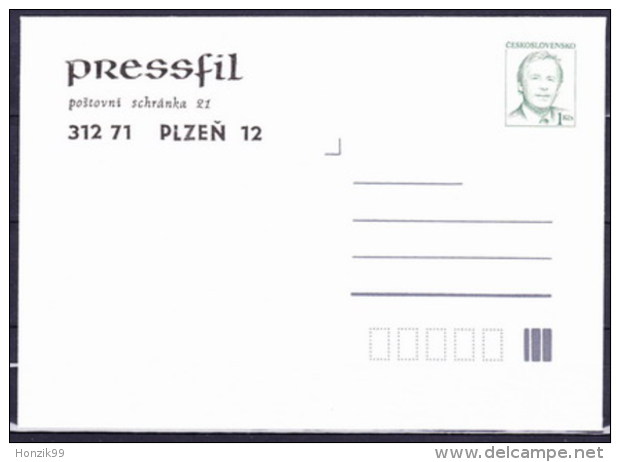 Tchécoslovaquie 1991, Envelope (COB 92) Avec Publicité - Enveloppes