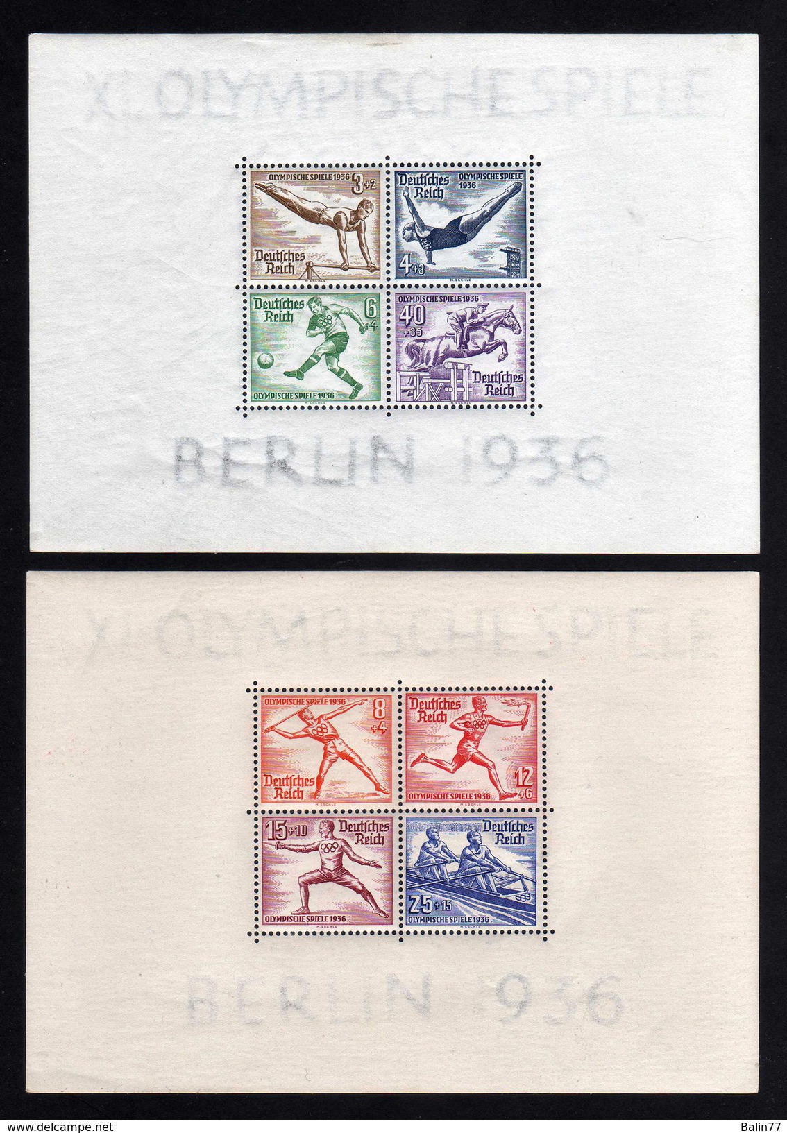 1936 - Alemania - JJOO De Berlin - Mi. B 5-6 - MNH - Al -147 - Ete 1936: Berlin