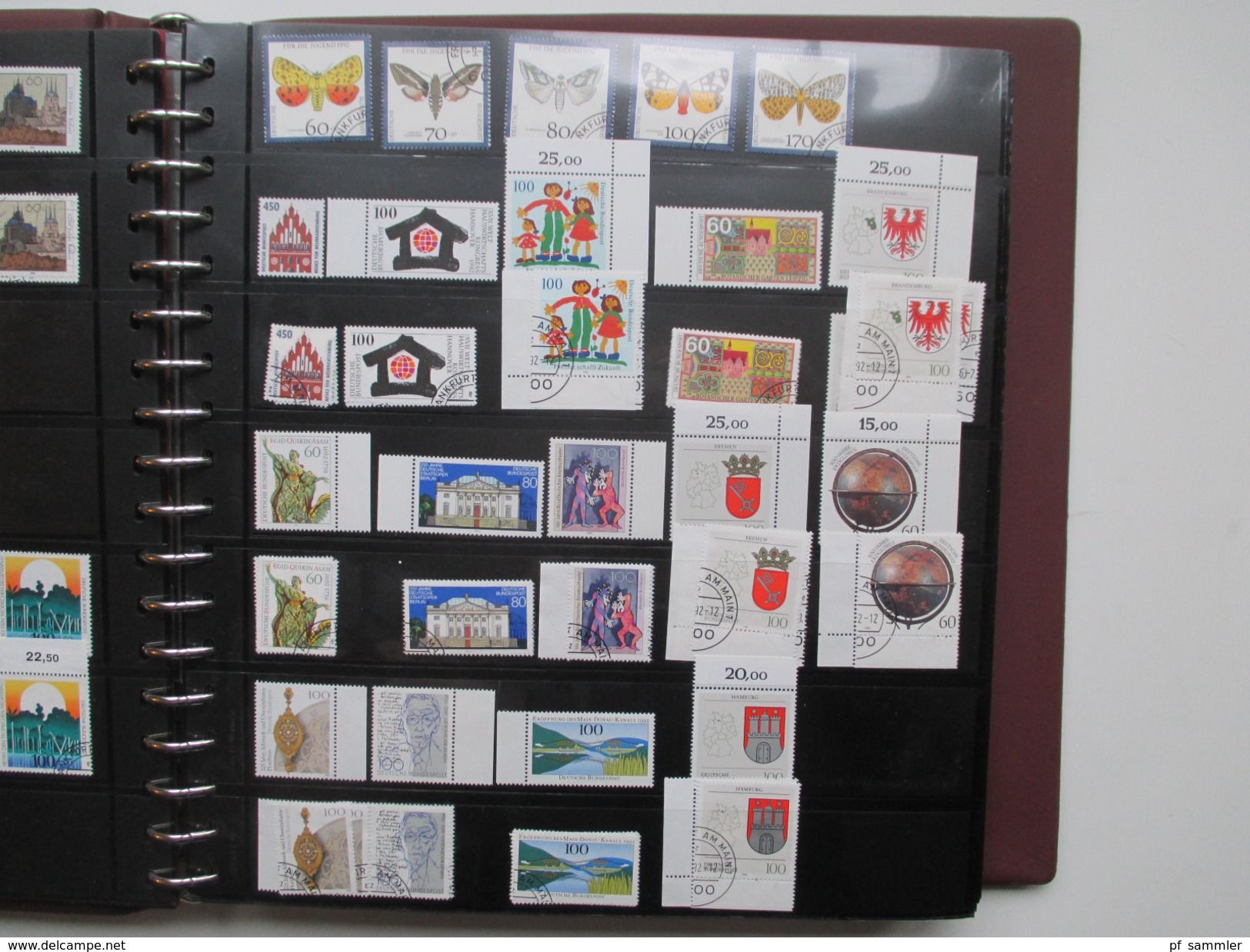 Bund 1991 - 2000 im dicken Ringbinder mit 50 Seiten!! **/o doppelt gesammelt Sammlung mit hohem Katalogwert! viele MH