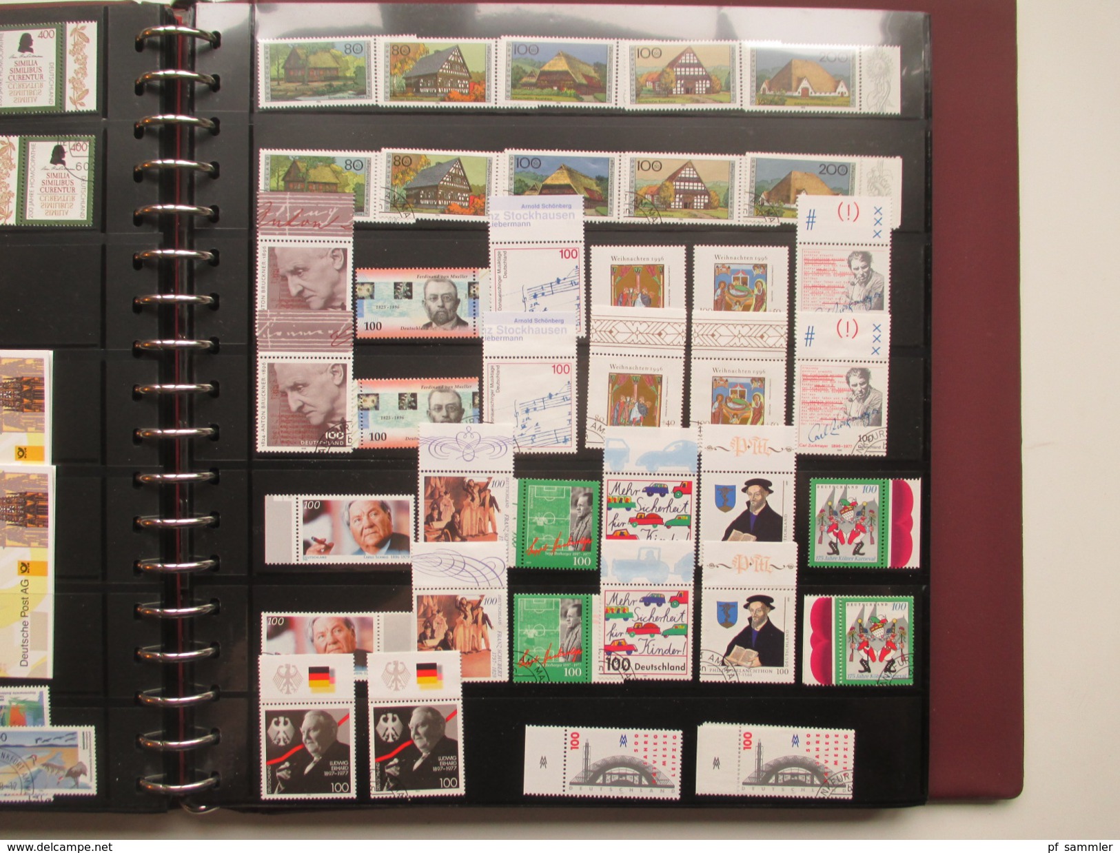 Bund 1991 - 2000 im dicken Ringbinder mit 50 Seiten!! **/o doppelt gesammelt Sammlung mit hohem Katalogwert! viele MH