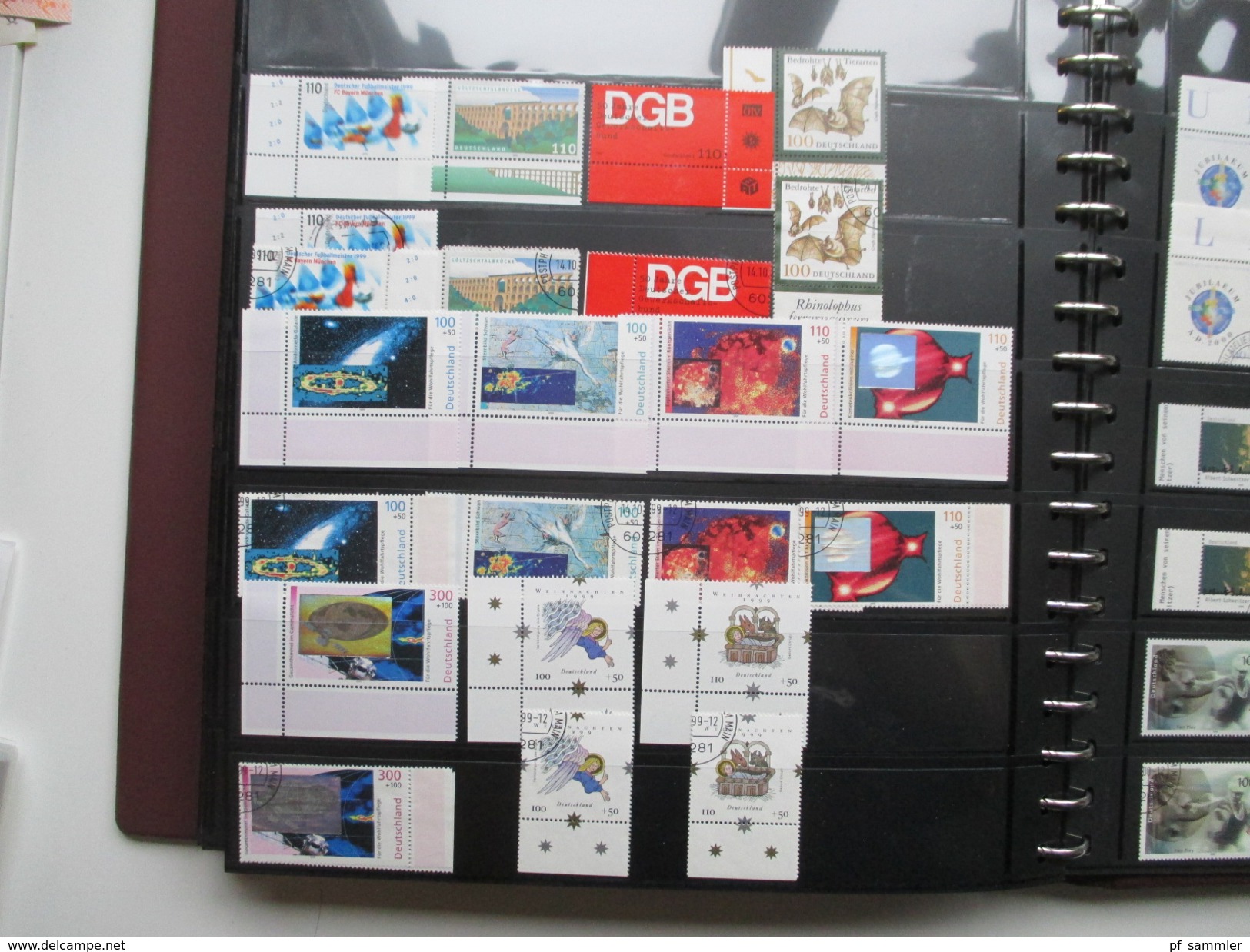 Bund 1991 - 2000 im dicken Ringbinder mit 50 Seiten!! **/o doppelt gesammelt Sammlung mit hohem Katalogwert! viele MH