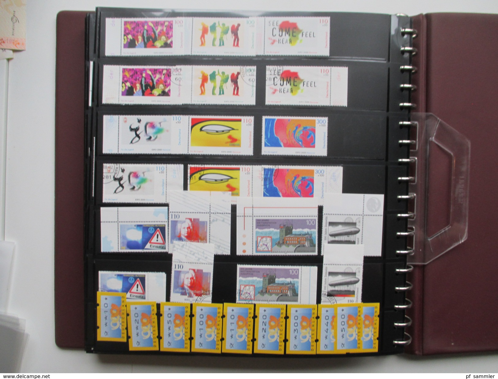 Bund 1991 - 2000 im dicken Ringbinder mit 50 Seiten!! **/o doppelt gesammelt Sammlung mit hohem Katalogwert! viele MH