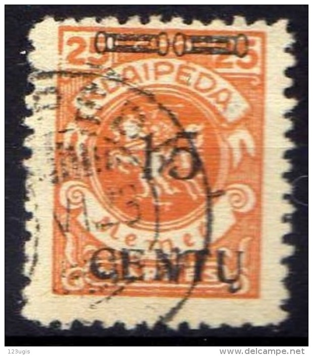 Memel (Klaipeda) 1923 Mi 170, Gestempelt [301016XIII] - Memelgebiet 1923