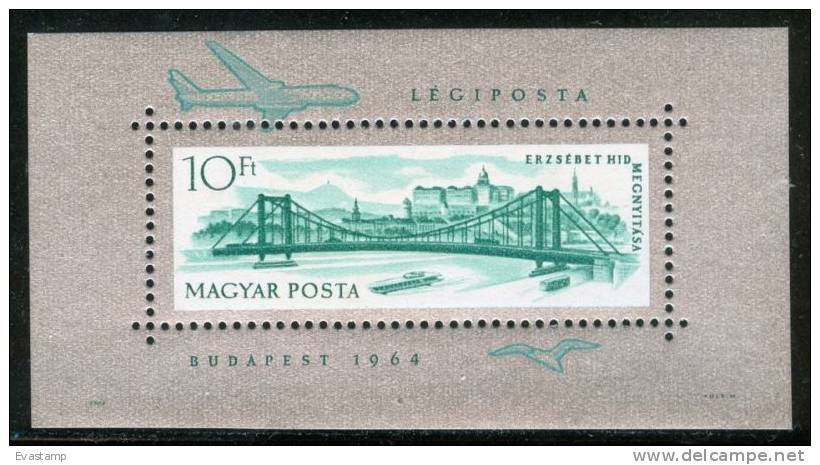 HUNGARY-1964.Souvenir Sheet - Elizabeth Bridge MNH! - Blocks & Kleinbögen