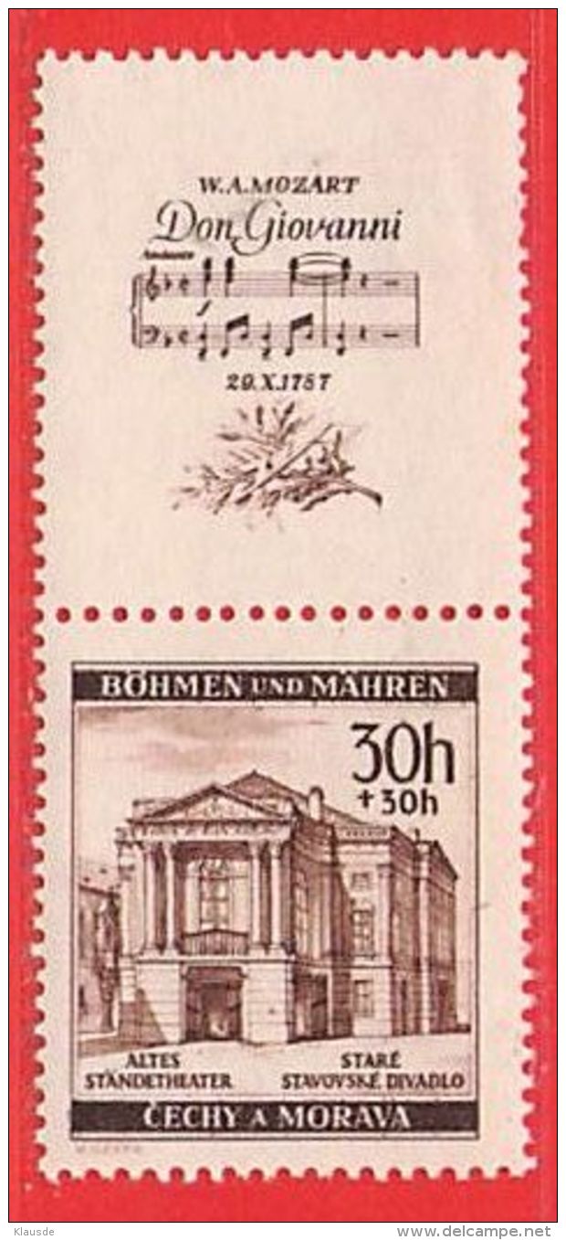 MiNr.79 SZd 28 Xx Deutschland Besetzungsausgaben II. Weltkrieg Böhmen Und Mähren - Ungebraucht