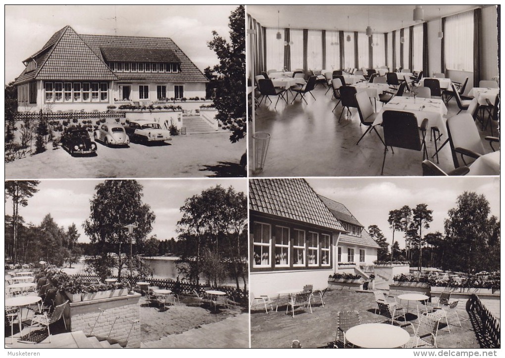 Germany PPC Rasthaus "Grundbergsee" Stuckenborstel ROTENBURG 1950 Echte Real Photo Véritable (2 Scans) - Rotenburg (Wümme)