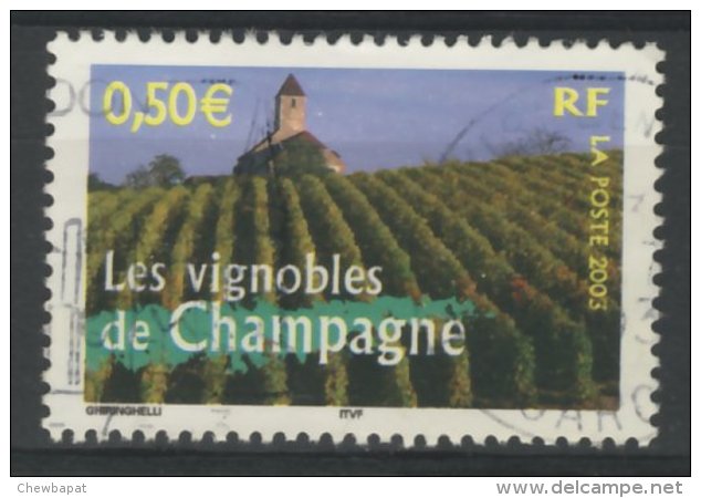 France 2003 - Oblitéré - Y&T N° 3561 Les Vignobles De Champagne - Oblitérés