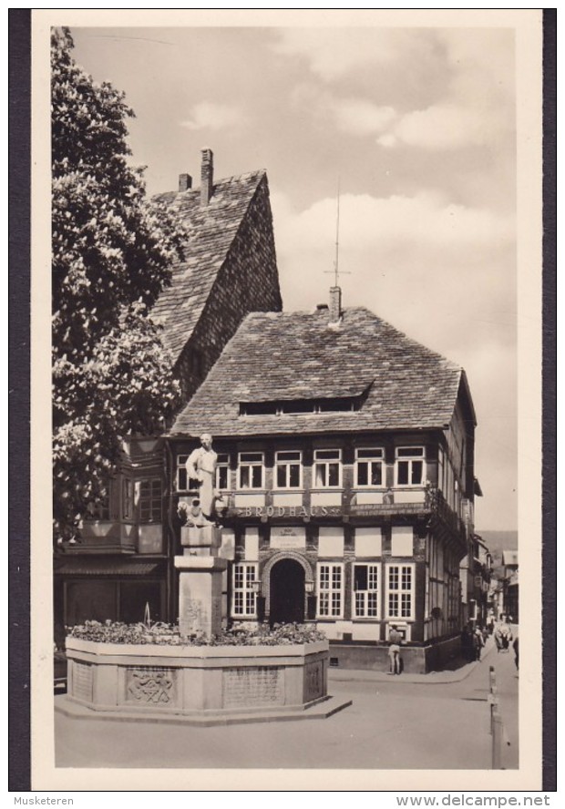 Germany PPC Einbech I. Han. Till-Eulenspiegel Brunnen Fontain Fontane NÜRNBERG 1957 Echte Real Photo Véritable (2 Scans) - Einbeck